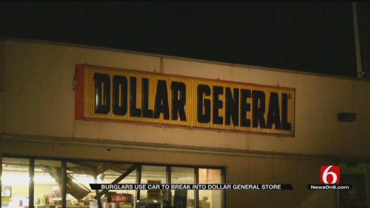 Thieves Crash Pickup Into Tulsa Dollar General
