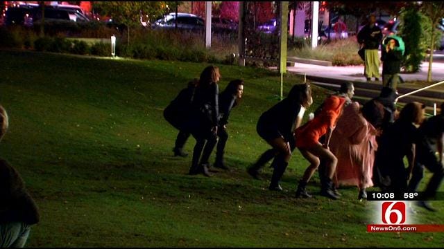 Dancers Get 'Thrilled For The Cause' At Halloween On Tulsa's Guthrie Green