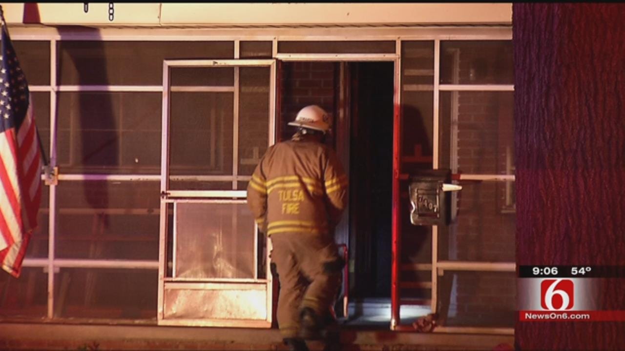 East Tulsa Home Burns; Man Taken To Hospital
