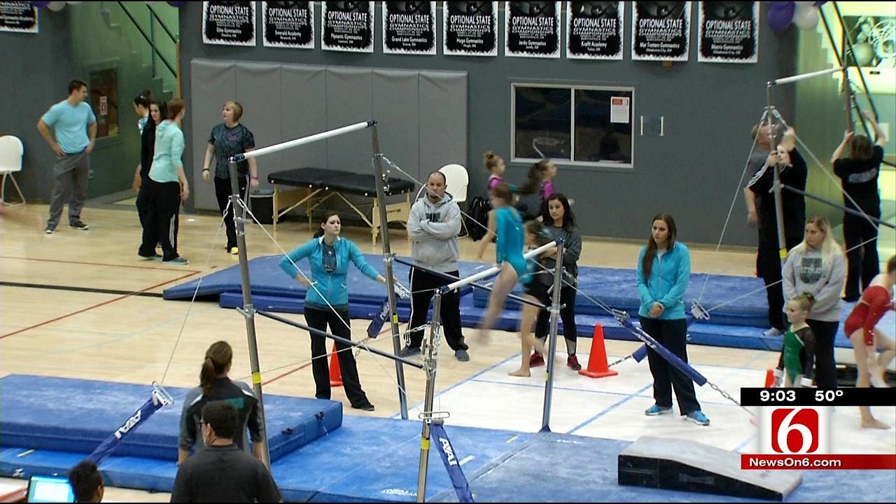 West Tulsa Gymnasts Rescued From Rubble Compete In State Competition