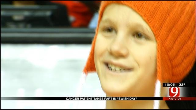 Young Cancer Patient 'Wows' Crowd At OSU's Swish Day