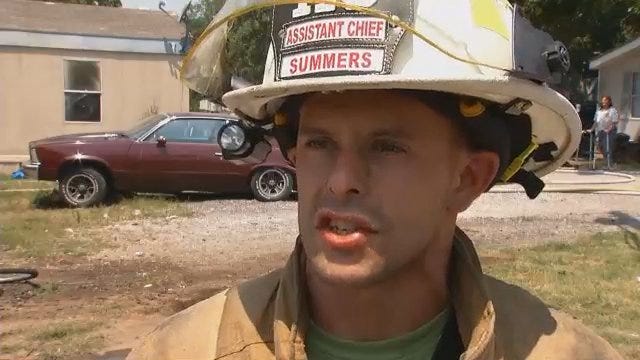 WEB EXTRA: Oak Grove Fire Assistant Chief Summer Talks About Trailer Fire