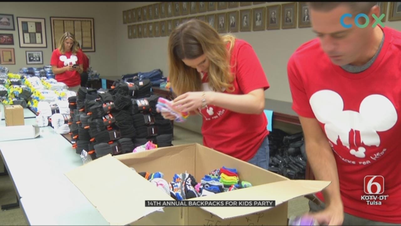 Tulsa Association of Realtors Hand Out Back-To-School Supplies For Students In Need
