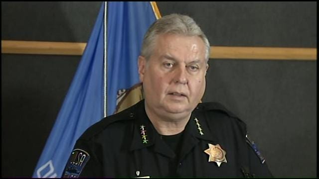 WEB EXTRA: Tulsa Police Chief Chuck Jordan Announces Arrests