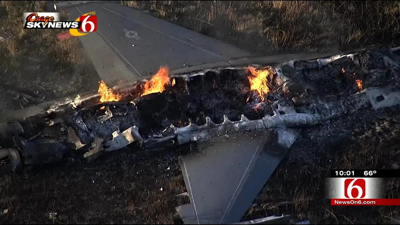 F-16s Collide Over Kansas; One Crashes, One Returns To Tulsa