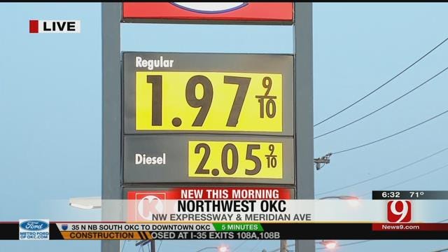 Lower Gas Prices Reported Across OKC Metro