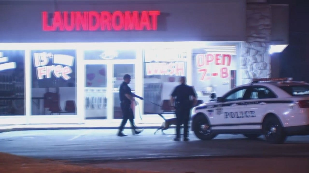 WEB EXTRA: Video From Scene Of Tulsa Laundromat Burglary