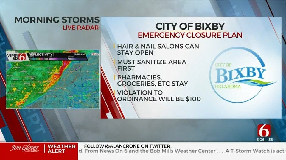 City Of Bixby Asks Business Owners To Prepare For Emergency Closure