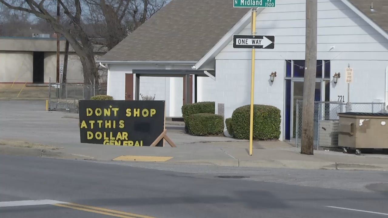 WEB EXTRA: Video Outside New Tulsa Dollar General Store