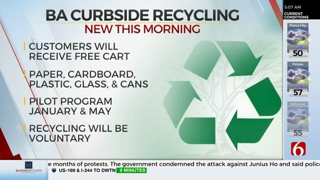 Broken Arrow City Council Passes Curbside Recycling