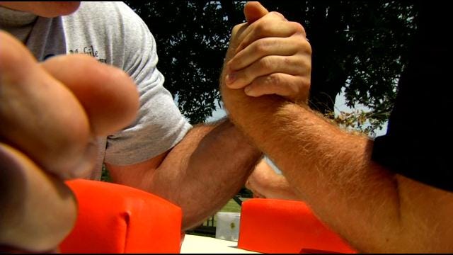 Arm Wrestlers To Test Their Brawn At Hominy's 'Patriot Pull'