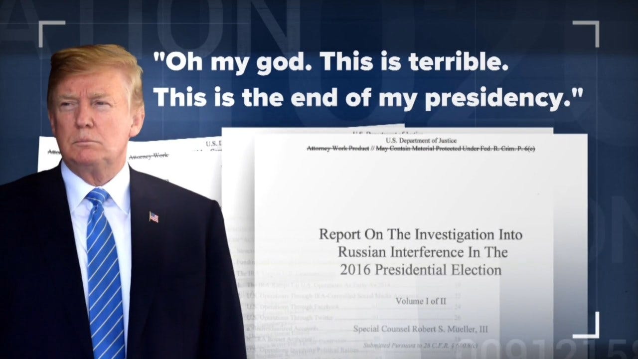 President Trump Celebrates After Redacted Mueller Report Was Made Public