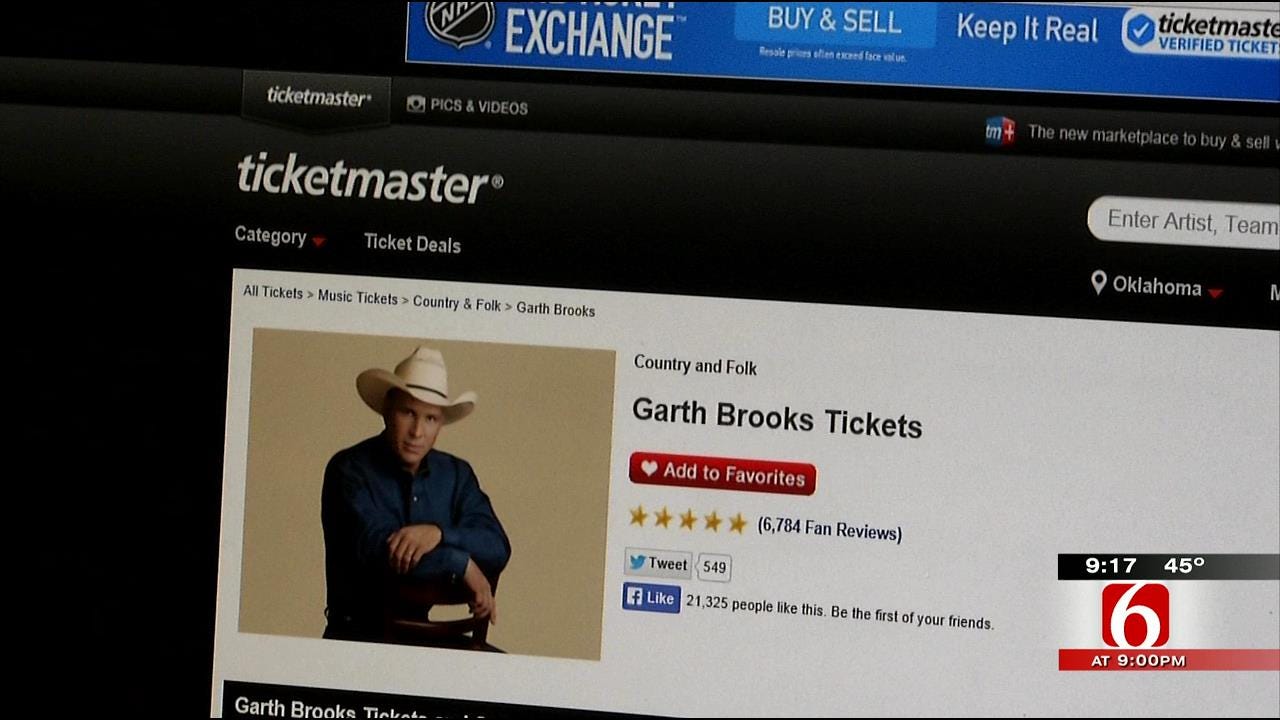 Errors Give Jenks Family 12 Tickets To Garth Brooks, Ticketmaster Locks Account