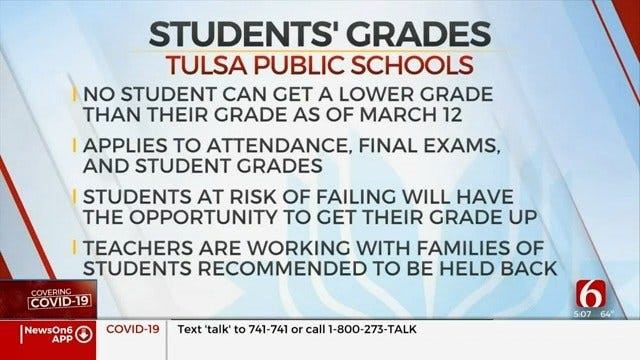 Tulsa Public Schools Waive Testing, Grades For Remainder Of Semester
