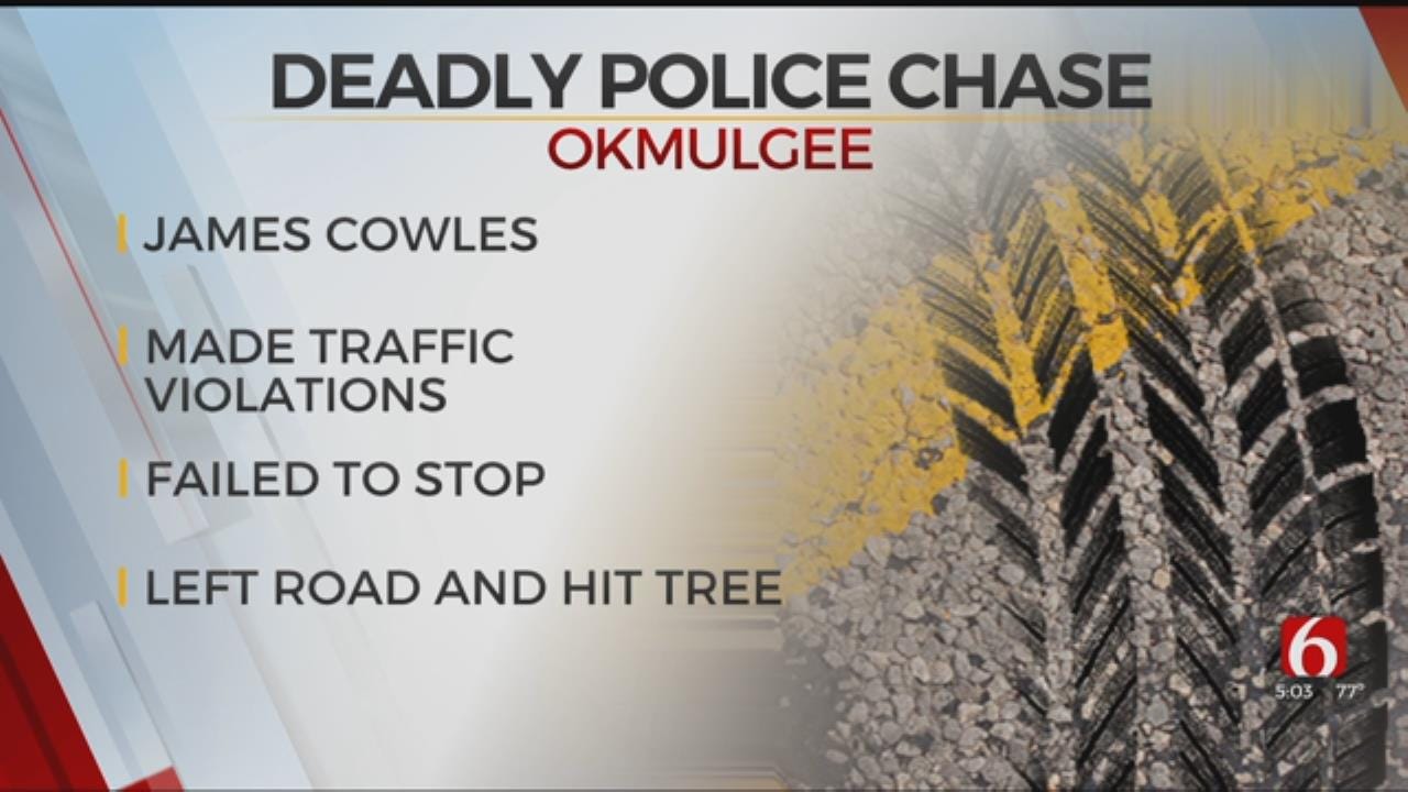 Okmulgee Chase Ends In Fatal Crash, Police Say