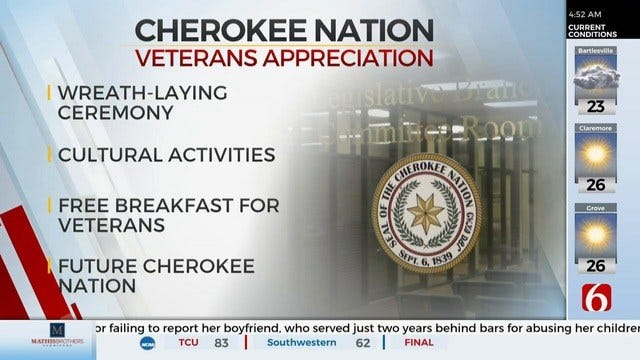 Cherokee Nation Hosting Annual Veteran's Appreciation Day