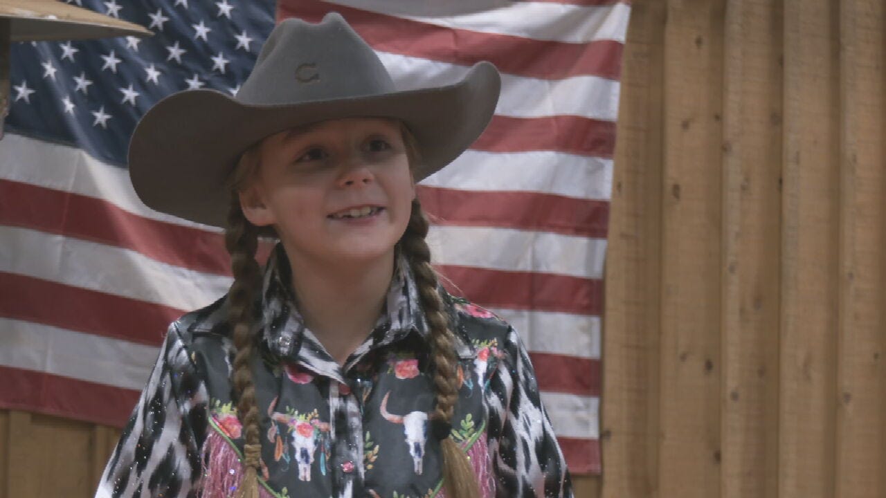 Creek County 9-Year-Old Returns From Barrel Racing Competition in Vegas