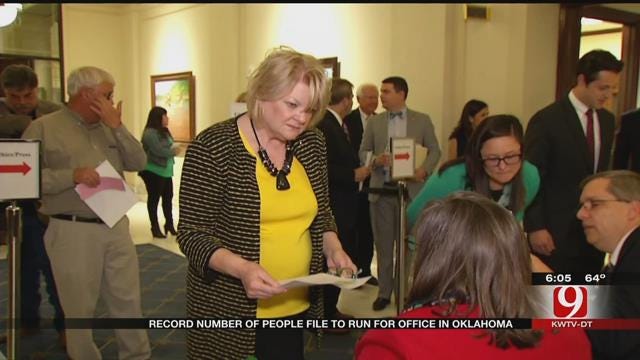 Record Number Of People File To Run For Office In Oklahoma