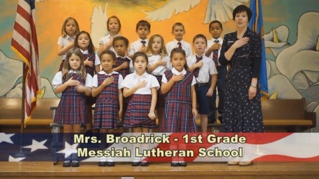 Mrs. Broadrick's 1st Grade Class at Messiah Lutheran School