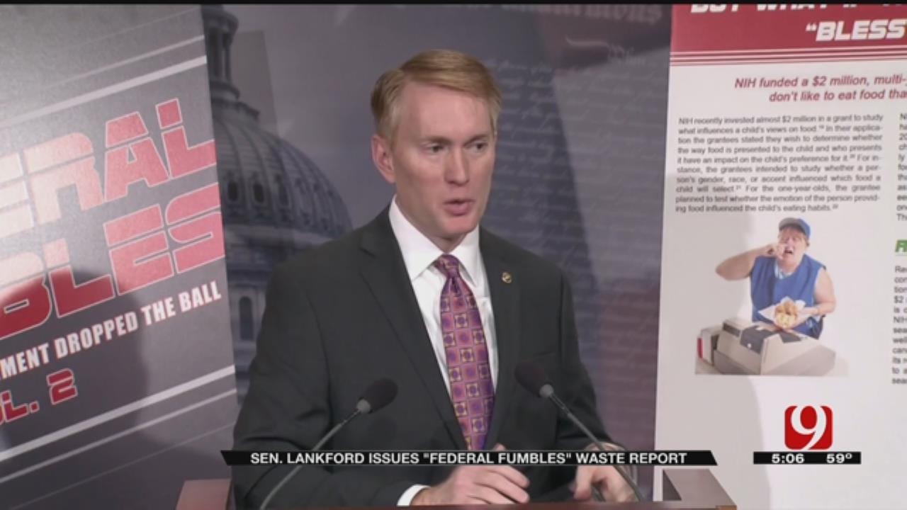 Lankford Issues Second Annual 'Federal Fumbles' Waste Report