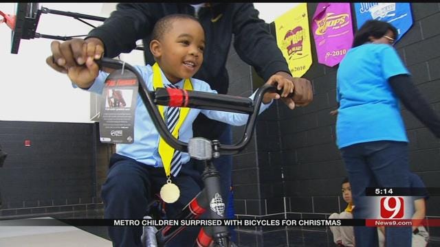 Metro Elementary Students Surprised With Bikes For Academic Performance