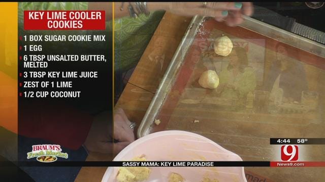 Bite Size Key Lime Cooler Cookies