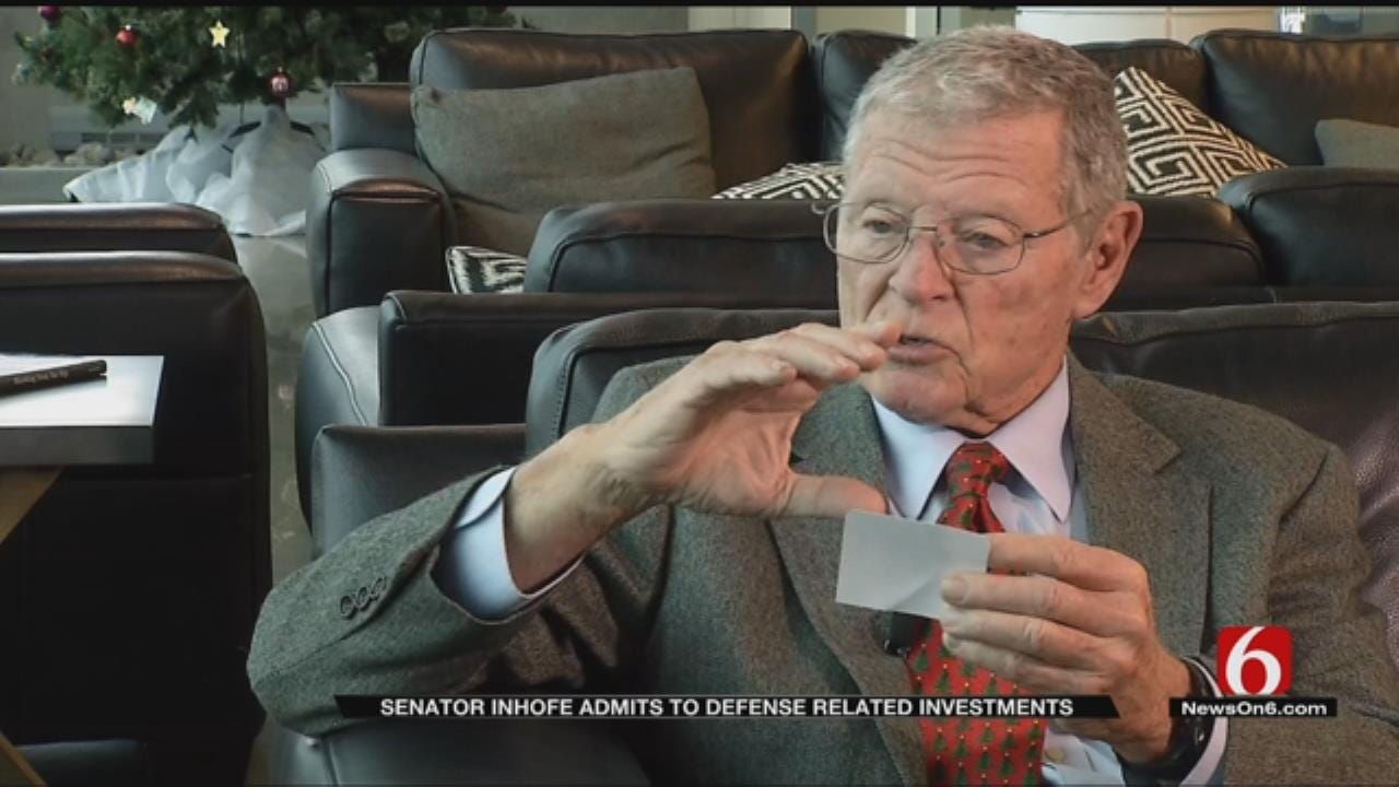 Senator Inhofe Says Decision To Sell Defense Stock Wasn't His