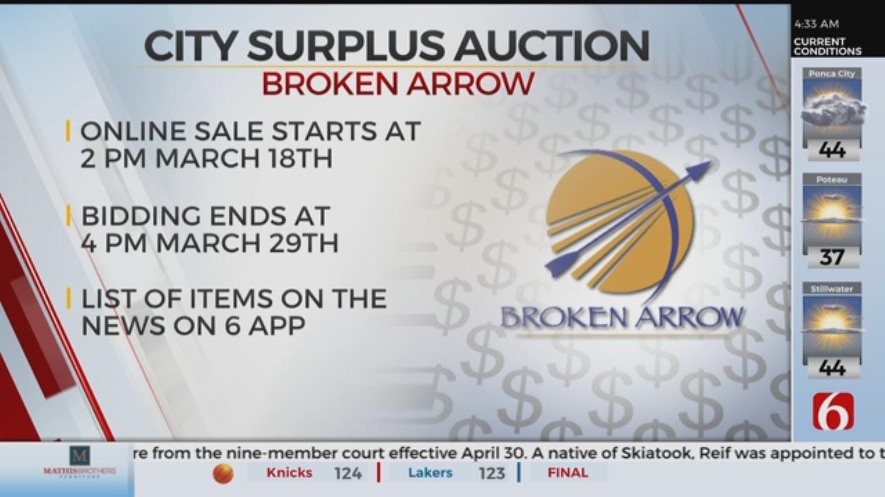 Broken Arrow Holds Online Surplus Auction