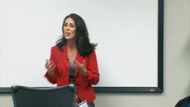 Amanda Taylor Speaks At Boeing About Regional Food Bank Programs