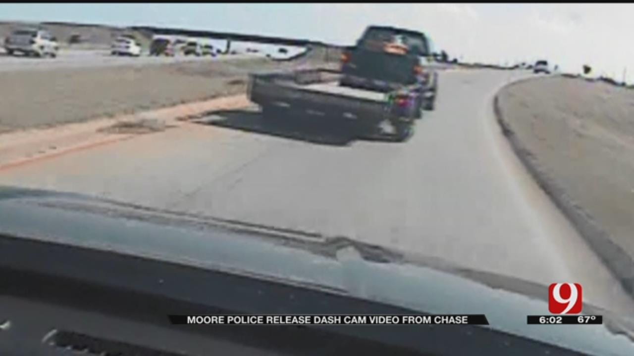 Moore Police Release Dashcam Video Of Multi-County Chase