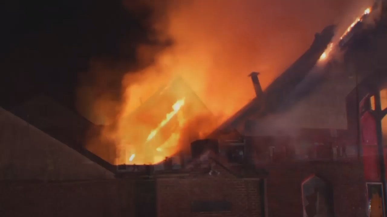 WEB EXTRA: Video From Scene Of Turley Building Fire