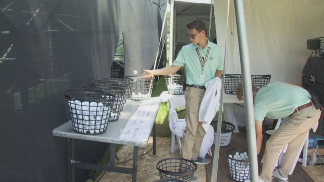 Workers Sort, Clean Golf Balls For Each PGA Player