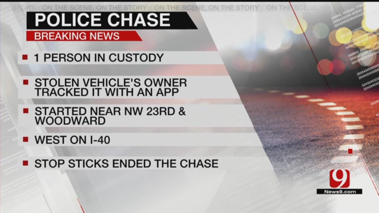 1 In Custody After Leading OKC Officers On A Chase