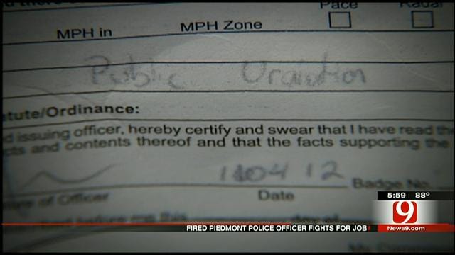 Piedmont Officer, Fired For Writing 'Urination Ticket', Tells His Side