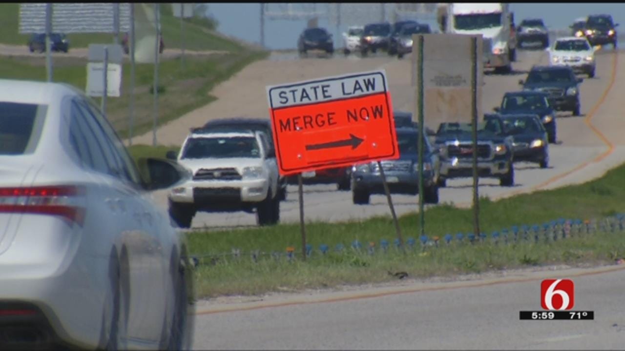 TPD Warns Drivers About Not Merging Properly In Construction Zones