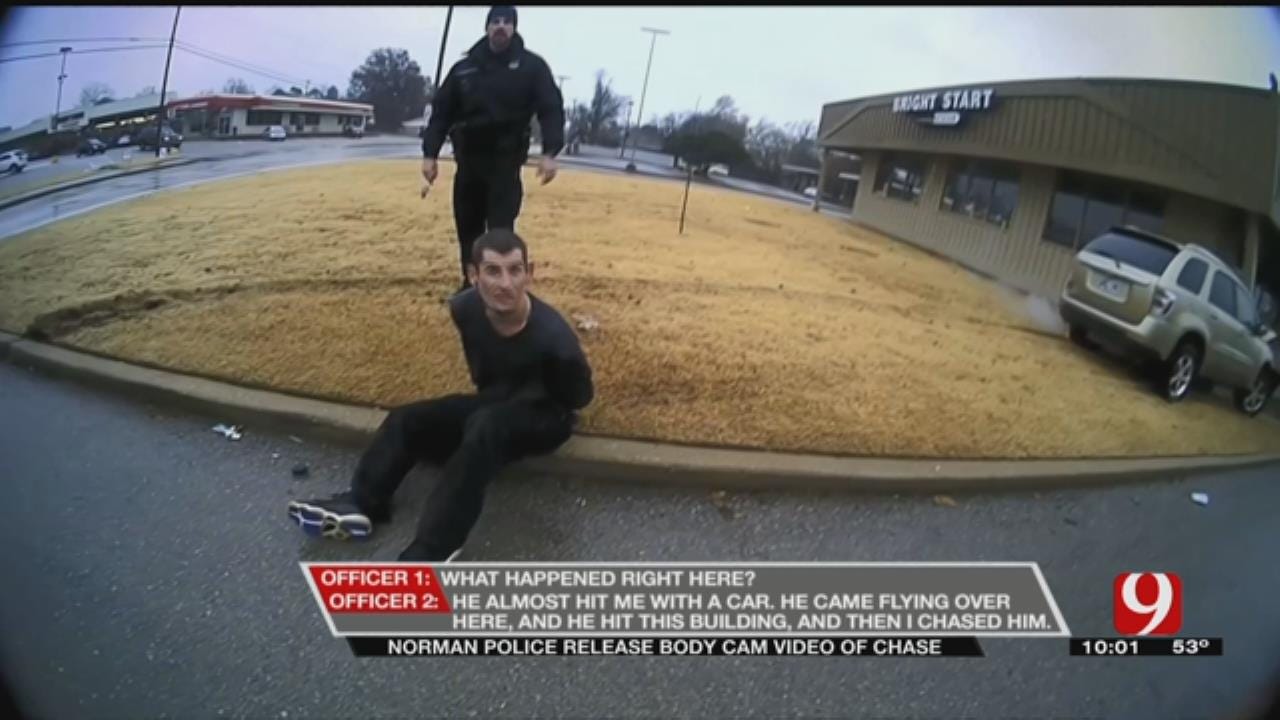 Norman PD Releases Bodycam Video Of Armed Robbery Suspect Chase, Crash