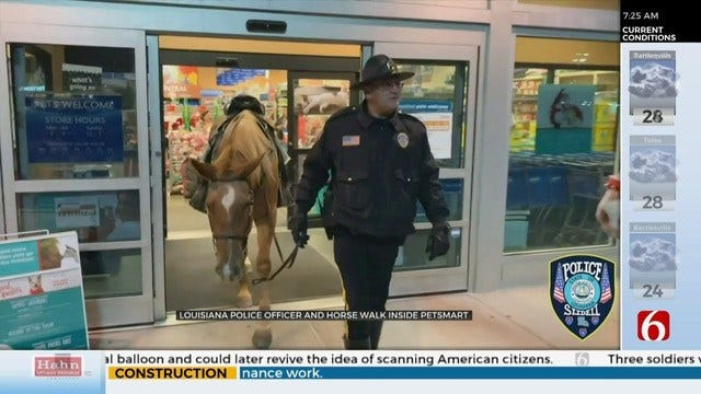 WATCH: Officer, Horse Go Shopping At PetSmart