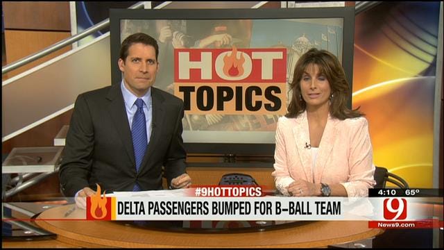 Hot Topics: Delta Bumps Passengers For Basketball Team