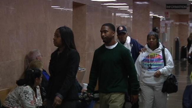 WEB EXTRA: Video Of Chamon Jones And Damaris Johnson At Tulsa Courthouse