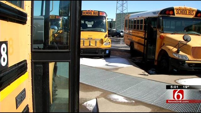 Ice Routes Not The Safest Alternative For Oklahoma School Busses