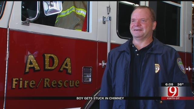 Firefighters Rescue Ada Teen Stuck In Chimney