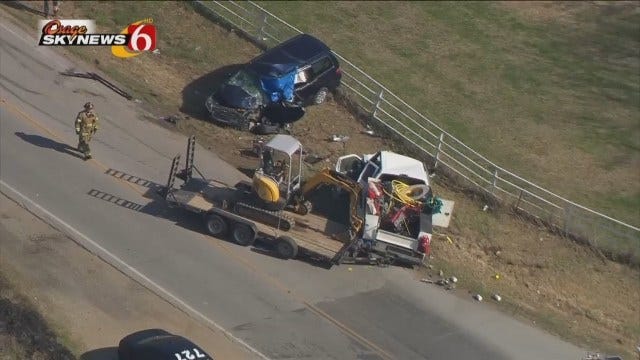 WEB EXTRA: Woman Killed In Head-On Crash Outside Sand Springs