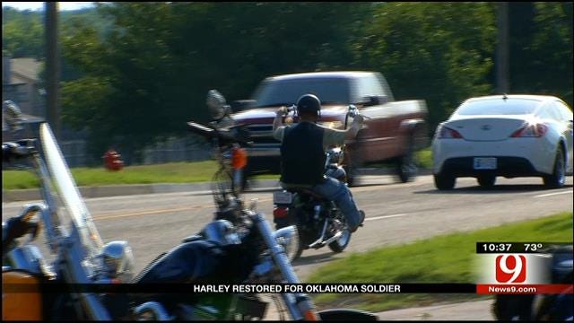 Harley Restored For Oklahoma Soldier