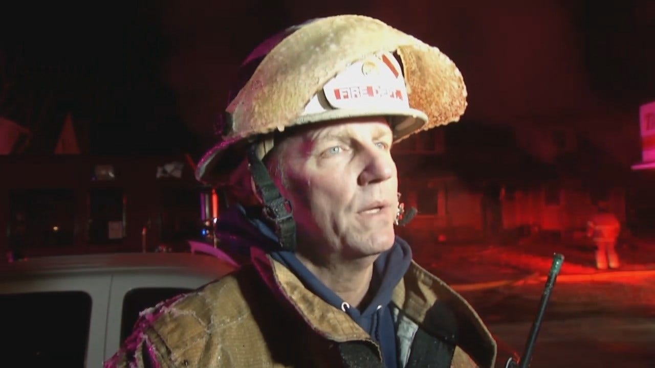 WEB EXTRA: Tulsa Fire District Chief Jon Steiner Talks About The Fire