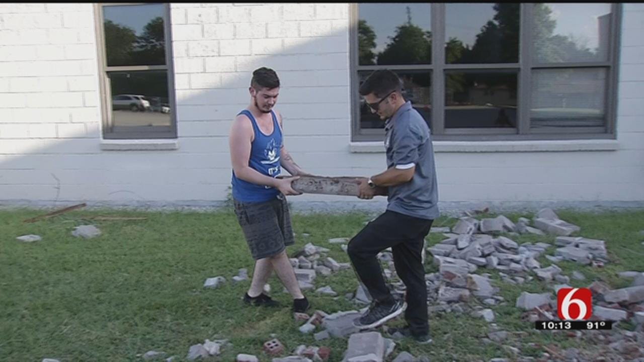 More Than 200 People Take Home Bricks From BA's Old High School