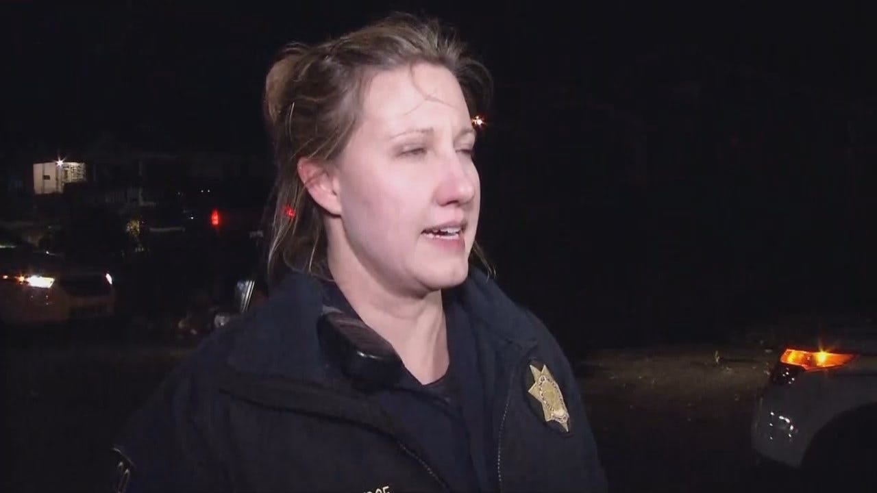 WEB EXTRA: Tulsa Police Sgt Stephanie Aldridge Talks About Chase