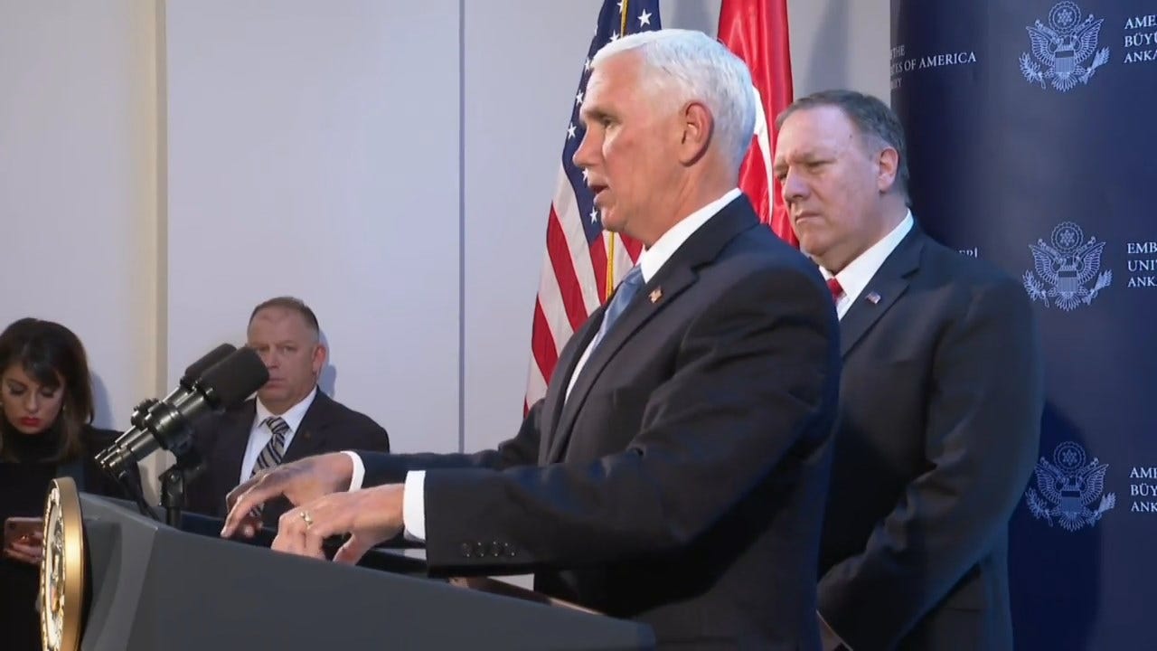 Pence Announces U.S. And Turkey Have Agreed To Ceasefire In Syria