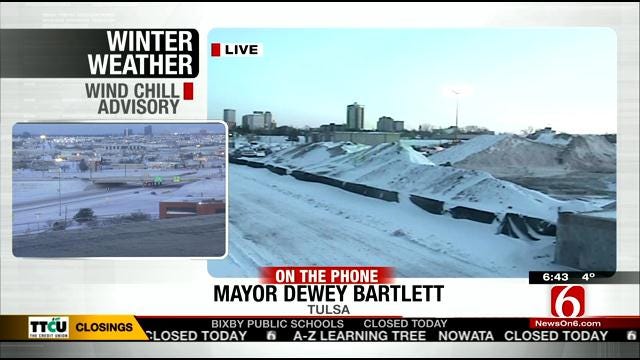 WEB EXTRA: Tulsa Mayor Dewey Bartlett Talks About City Street Conditions