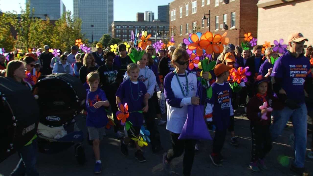WEB EXTRA: Walkers Taking Part In Alzheimer's Fundraiser
