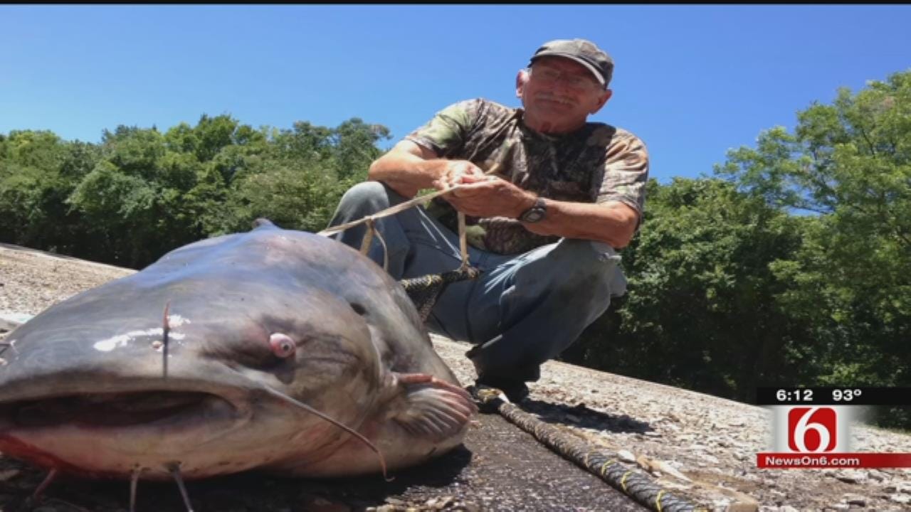 Couple Shatters Catfish Record At Fort Gibson Lake